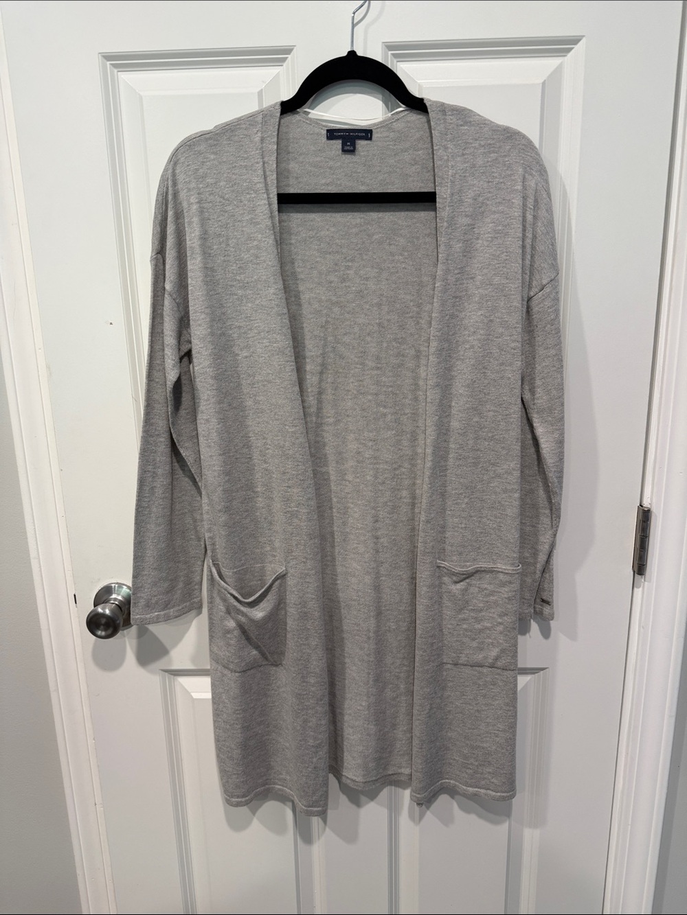 Tommy Hilfiger Light Gray Open Cardigan